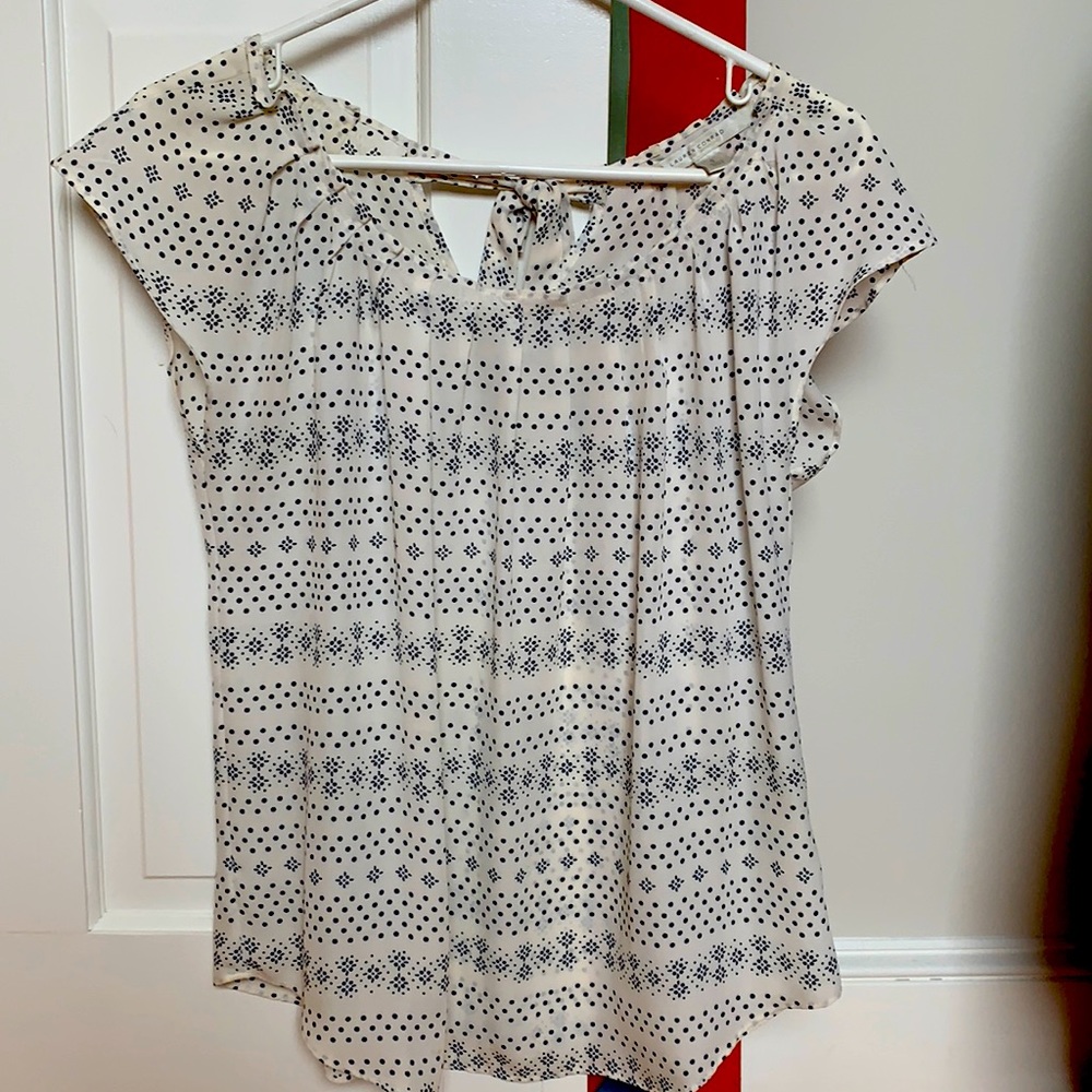 EUC top from LC.  Off white and Navy